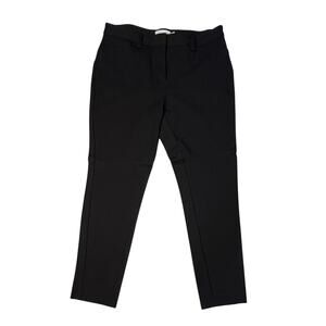 Calvin Klein Ponte Skinny Jeans 10 Black Modern Stretch Knit